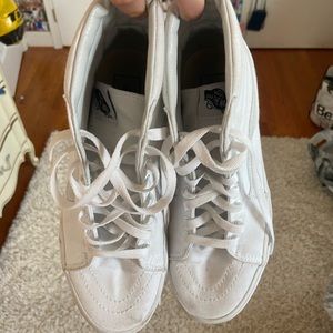 Vans White Hightops